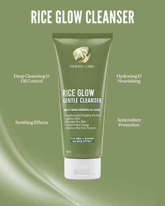 Rice Glow Cleanser – Brightening & Skin Renewal Face Wash