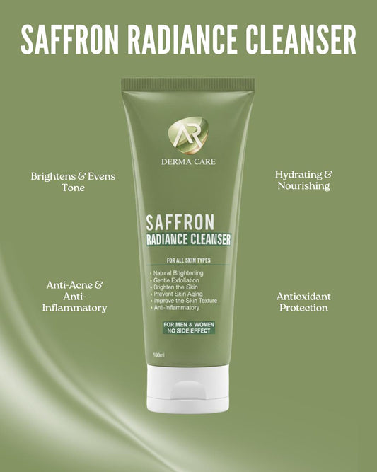 Saffron Radiance Cleanser – Natural Brightening & Skin Renewal Face Wash