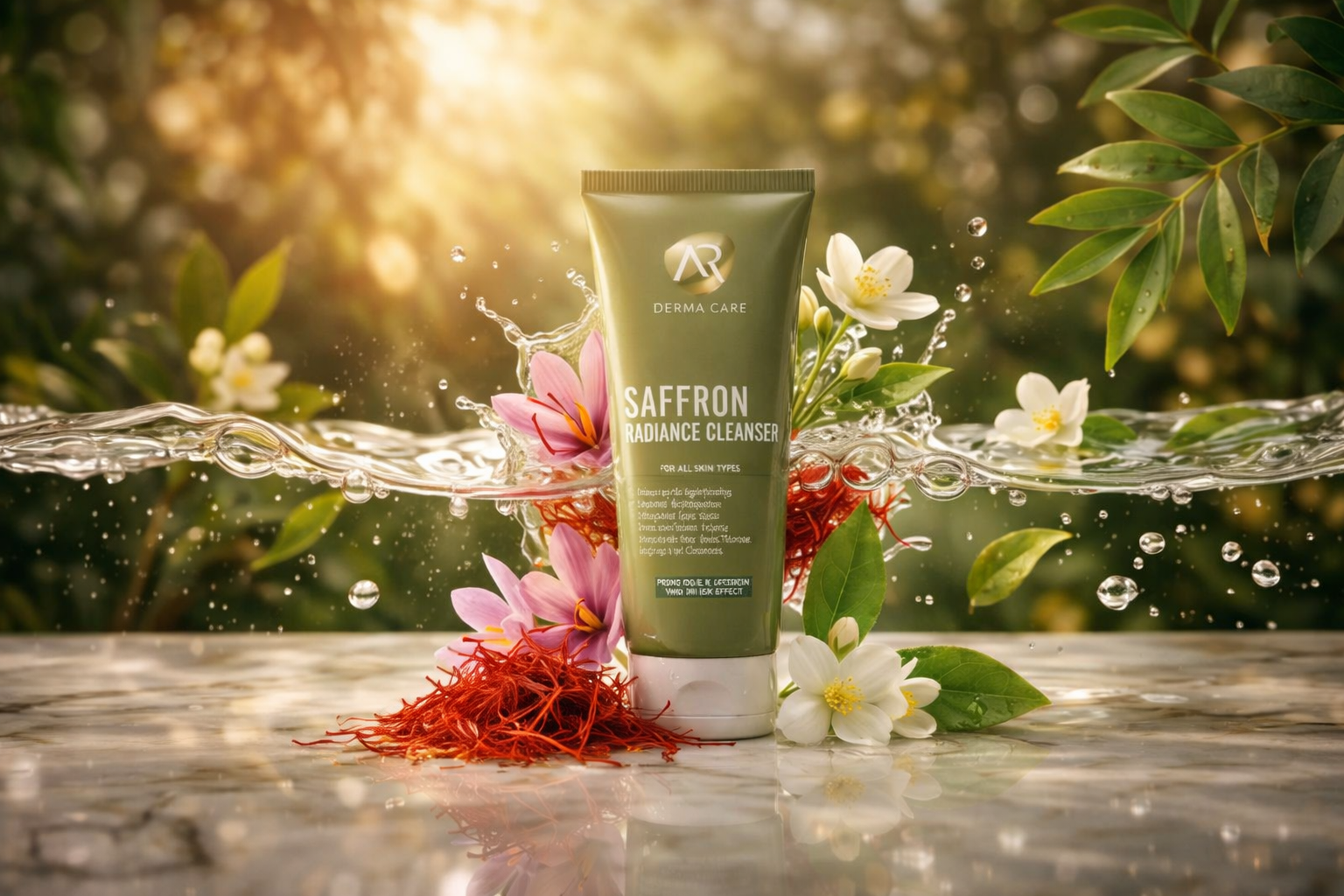 Saffron Radiance Cleanser – Natural Brightening & Skin Renewal Face Wash